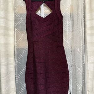 Elegant Purple Guess Sleeveless Dress size s